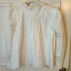 White blouse- size 16 girls Janie & Jack